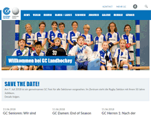 Tablet Screenshot of gc-landhockey.ch